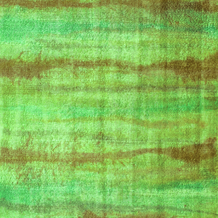 Serging Thickness of Machine Washable Abstract Green Contemporary Area Rugs, wshcon1333grn