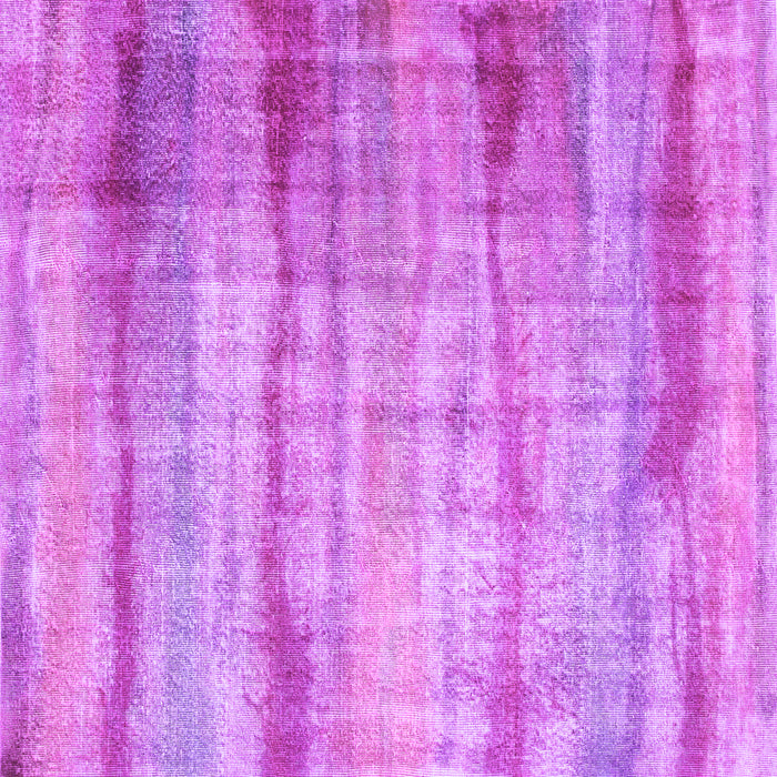 Square Abstract Purple Contemporary Rug, con1333pur
