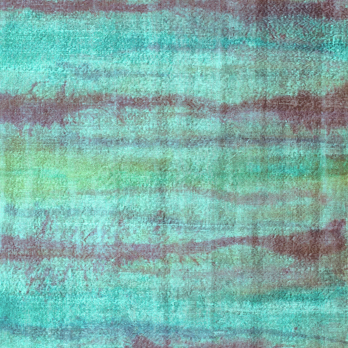 Abstract Turquoise Contemporary Rug, con1333turq