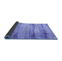 Sideview of Abstract Blue Contemporary Rug, con1333blu
