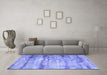 Machine Washable Abstract Blue Contemporary Rug in a Living Room, wshcon1333blu