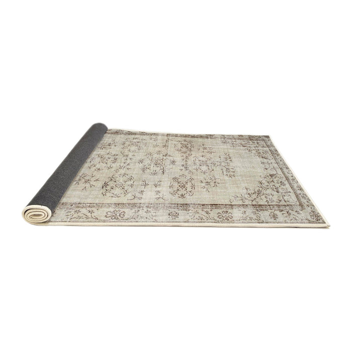 Thickness of Contemporary Camel Brown Modern Rug, con1335