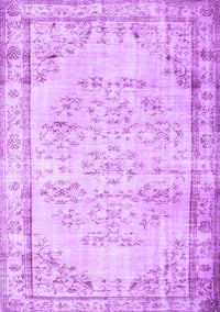 Abstract Purple Contemporary Rug, con1335pur