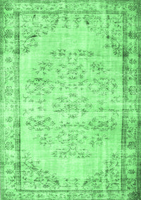 Abstract Emerald Green Contemporary Rug, con1335emgrn