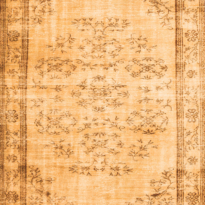 Serging Thickness of Machine Washable Abstract Orange Contemporary Area Rugs, wshcon1335org