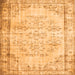 Serging Thickness of Abstract Orange Contemporary Rug, con1335org