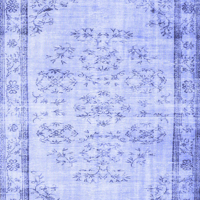 Abstract Blue Contemporary Rug, con1335blu