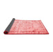 Abstract Red Contemporary Area Rugs