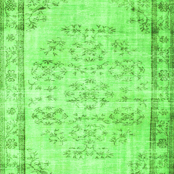 Serging Thickness of Machine Washable Abstract Green Contemporary Area Rugs, wshcon1335grn