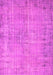 Machine Washable Abstract Pink Contemporary Rug, wshcon1336pnk