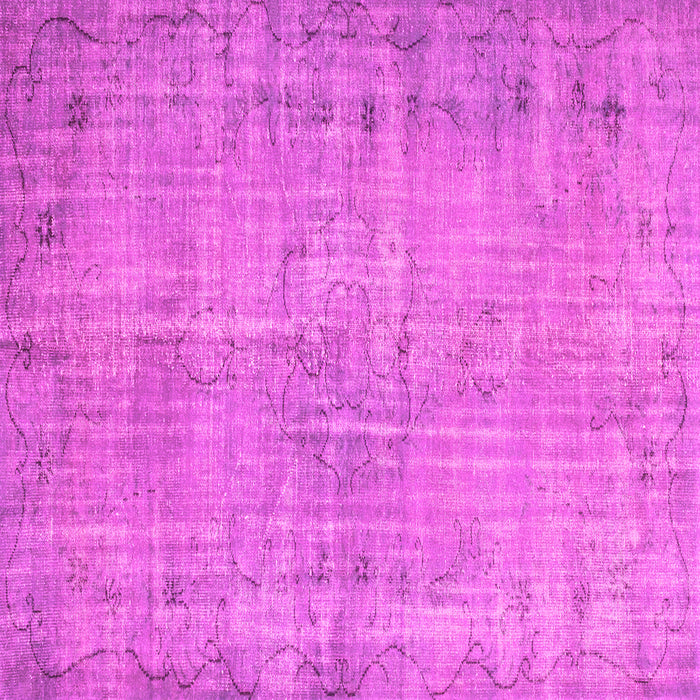 Square Abstract Pink Contemporary Rug, con1336pnk