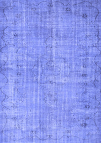 Abstract Blue Contemporary Rug, con1336blu