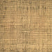 Square Abstract Brown Contemporary Rug, con1336brn