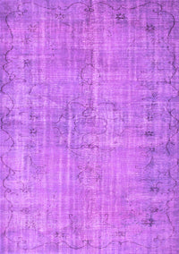 Abstract Purple Contemporary Rug, con1336pur