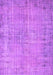 Abstract Purple Contemporary Rug, con1336pur