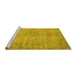 Sideview of Machine Washable Abstract Yellow Contemporary Rug, wshcon1336yw