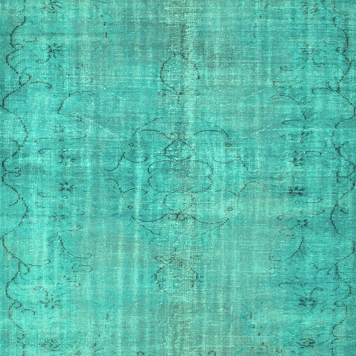 Machine Washable Abstract Turquoise Contemporary Area Rugs, wshcon1336turq