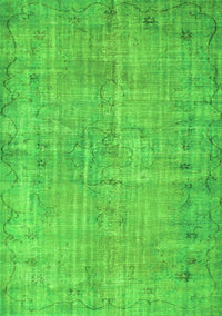 Abstract Green Contemporary Rug, con1336grn