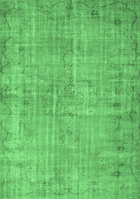 Abstract Emerald Green Contemporary Rug, con1336emgrn