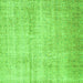 Serging Thickness of Abstract Green Contemporary Rug, con1337grn