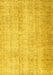 Abstract Yellow Contemporary Rug, con1337yw