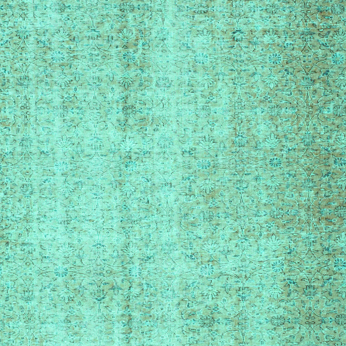 Machine Washable Abstract Turquoise Contemporary Area Rugs, wshcon1337turq
