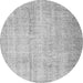 Square Abstract Gray Contemporary Rug, con1337gry