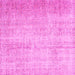 Square Abstract Pink Contemporary Rug, con1337pnk