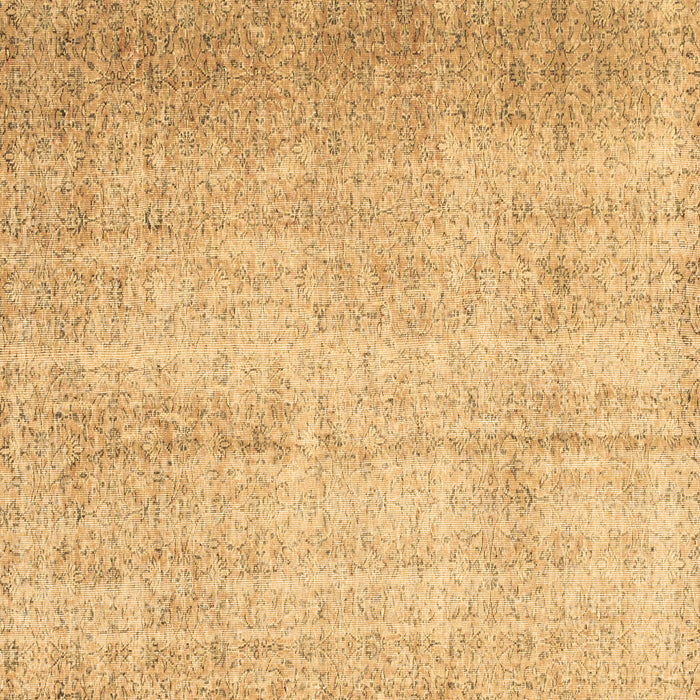 Square Abstract Brown Contemporary Rug, con1337brn