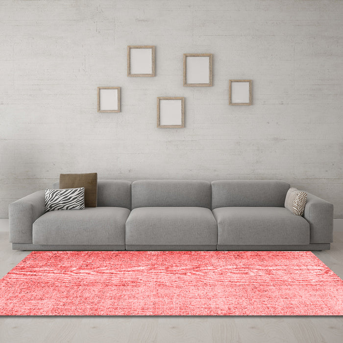 Contemporary Red Washable Rugs