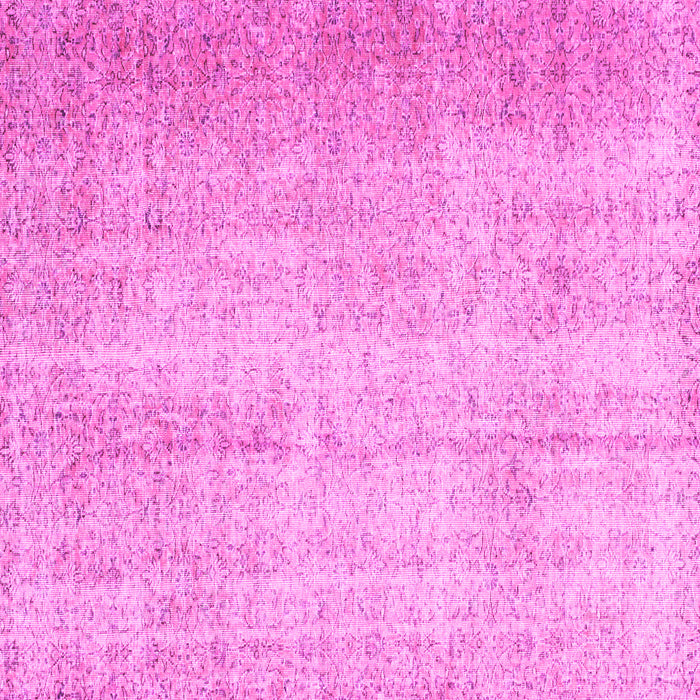 Square Machine Washable Abstract Pink Contemporary Rug, wshcon1337pnk