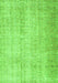 Serging Thickness of Machine Washable Abstract Green Contemporary Area Rugs, wshcon1337grn