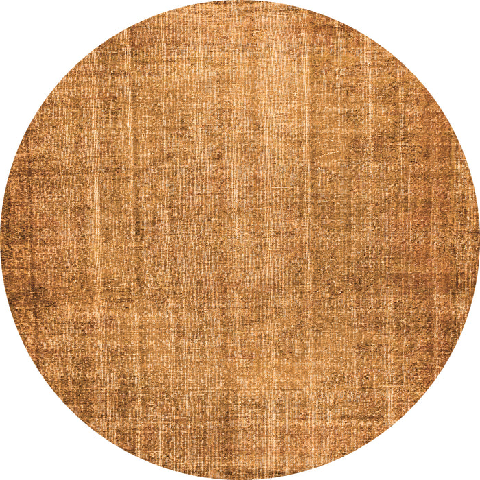 Square Abstract Orange Contemporary Rug, con1338org