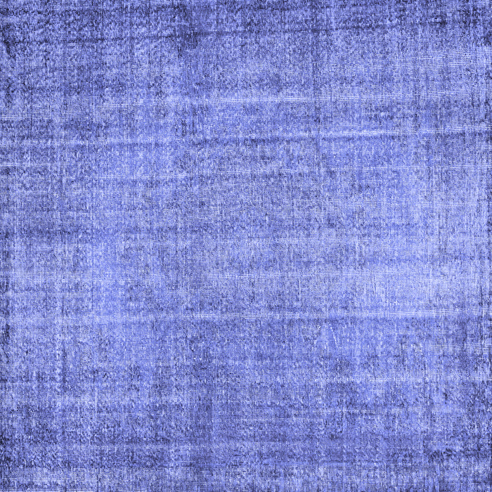 Square Machine Washable Abstract Blue Contemporary Rug, wshcon1338blu