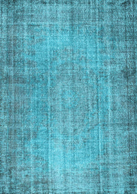 Abstract Light Blue Contemporary Rug, con1338lblu