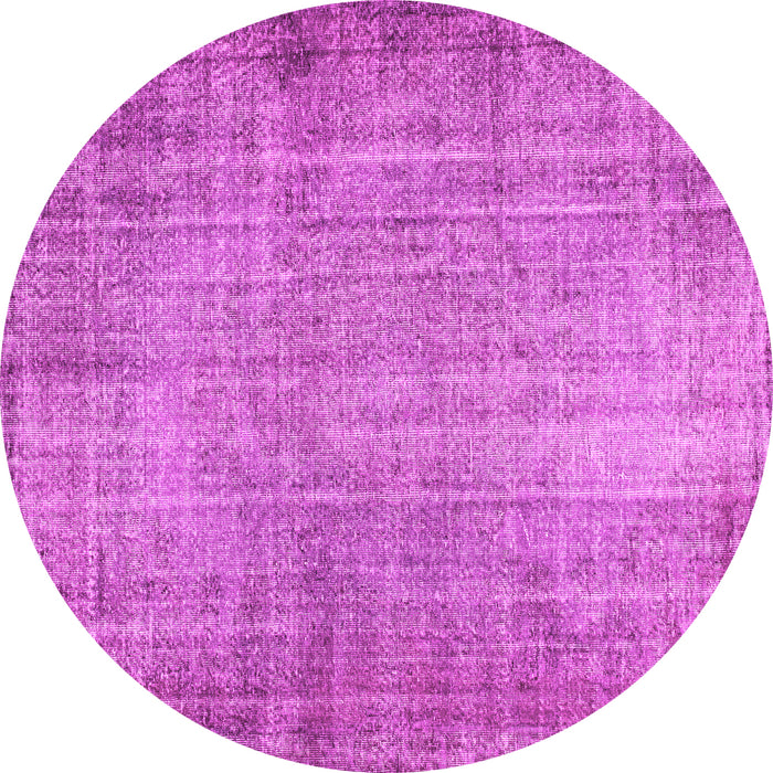 Round Machine Washable Abstract Pink Contemporary Rug, wshcon1338pnk