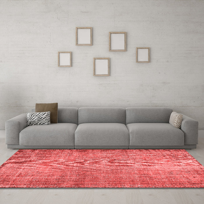 Contemporary Red Washable Rugs