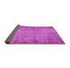 Sideview of Abstract Pink Contemporary Rug, con1338pnk