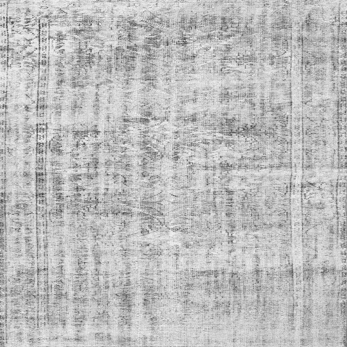 Round Machine Washable Abstract Gray Contemporary Rug, wshcon1339gry