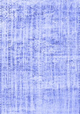 Abstract Blue Contemporary Rug, con1339blu