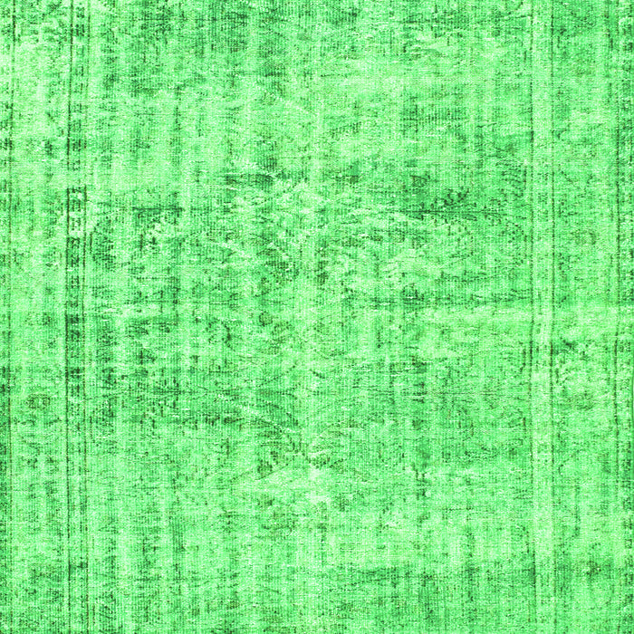 Serging Thickness of Machine Washable Abstract Green Contemporary Area Rugs, wshcon1339grn