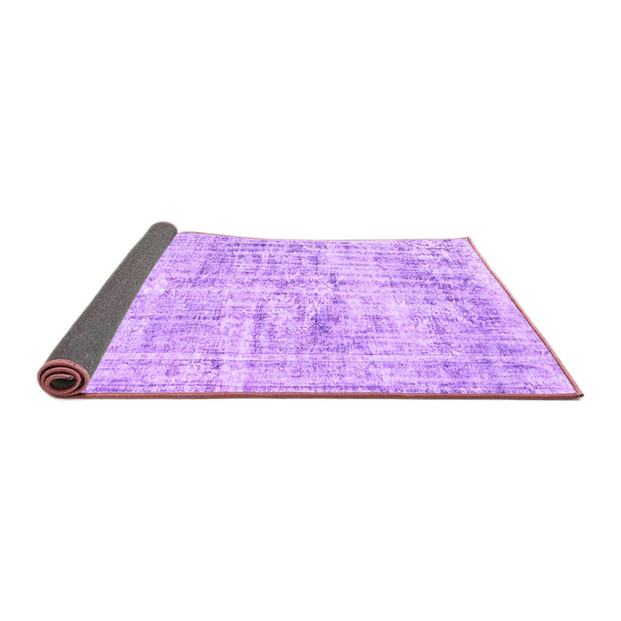 Sideview of Abstract Purple Contemporary Rug, con1339pur