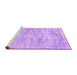 Sideview of Machine Washable Abstract Purple Contemporary Area Rugs, wshcon1339pur