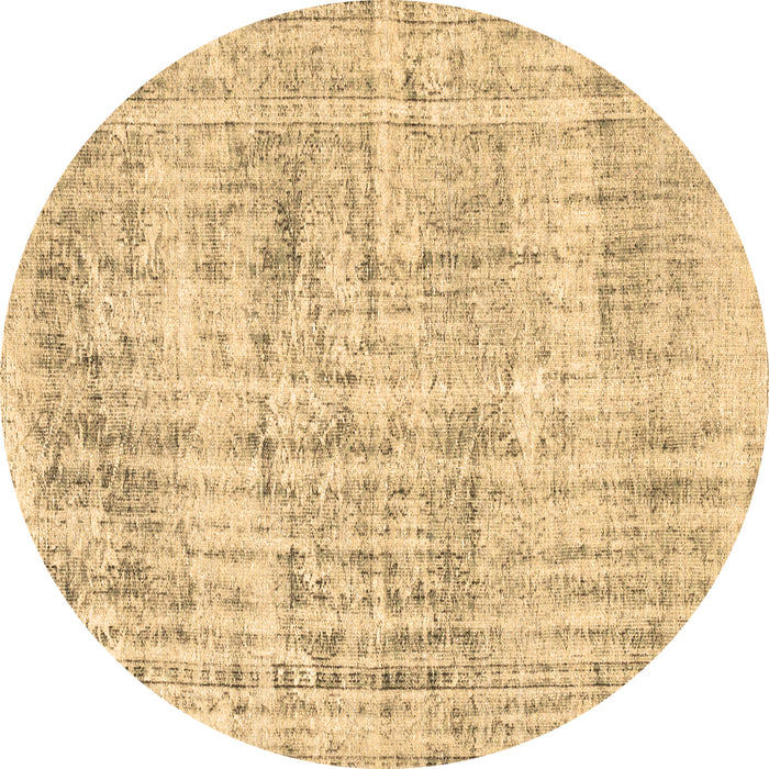 Round Machine Washable Abstract Brown Contemporary Rug, wshcon1339brn