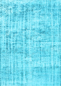 Abstract Light Blue Contemporary Rug, con1339lblu