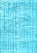 Abstract Light Blue Contemporary Rug, con1339lblu