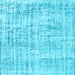 Square Machine Washable Abstract Light Blue Contemporary Rug, wshcon1339lblu