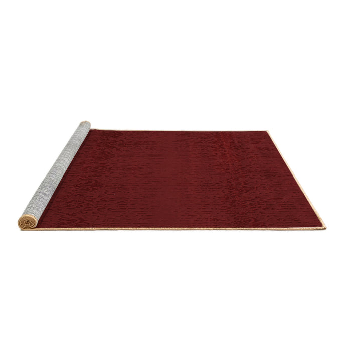 Sideview of Machine Washable Abstract Brown Contemporary Rug, wshcon133brn