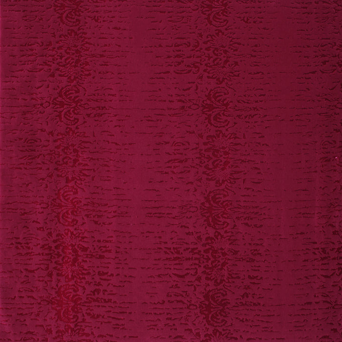 Square Machine Washable Abstract Pink Contemporary Rug, wshcon133pnk