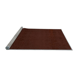 Sideview of Machine Washable Abstract Light Blue Contemporary Rug, wshcon133lblu